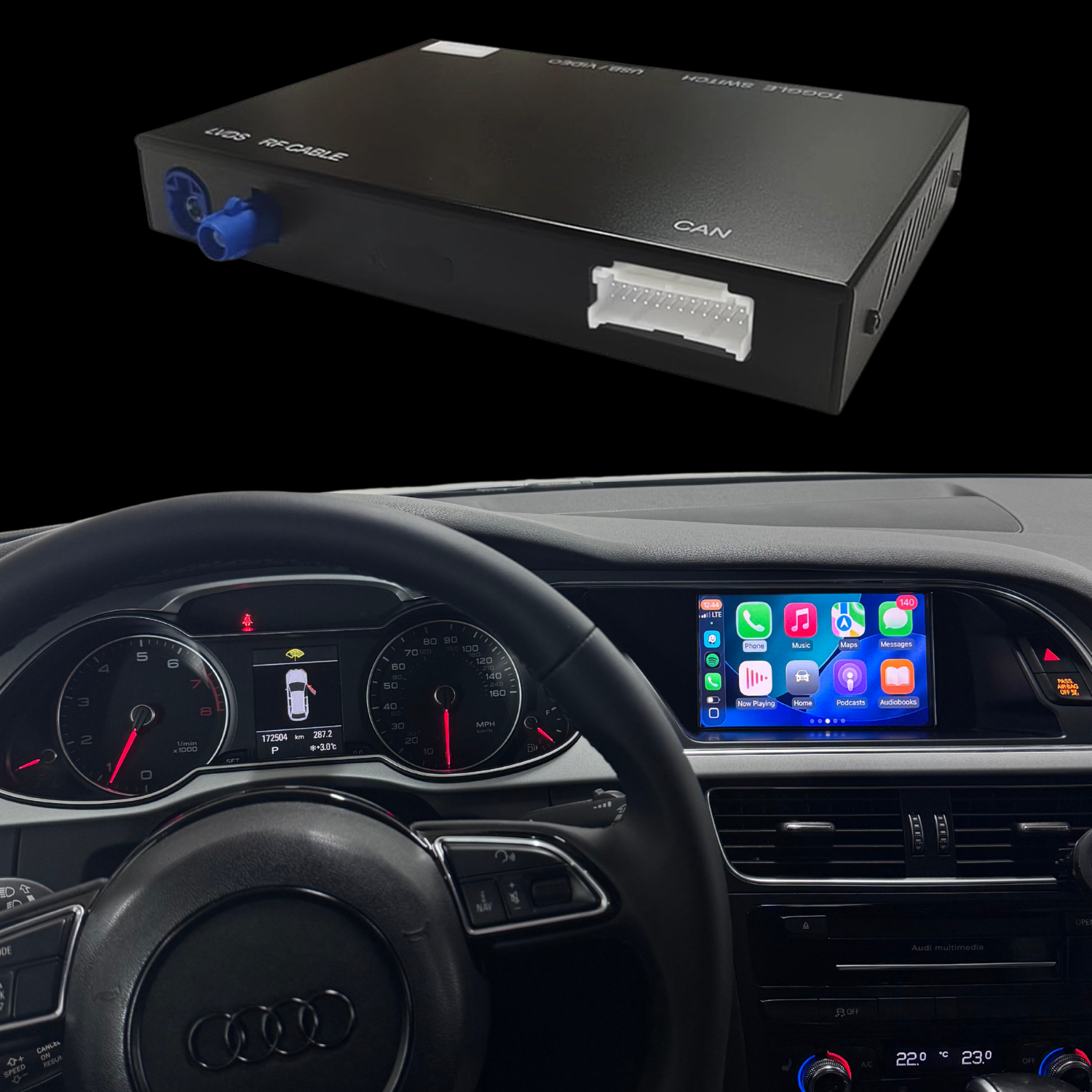 Audi A4 A5 S4 S5 RS4 RS5 Q5 Wireless Apple CarPlay & Android Auto module (2009-2018)