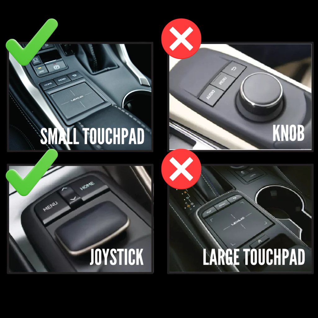 Lexus models with Touchpad / Joystick Wireless Apple CarPlay & Android Auto module (2014-2019)