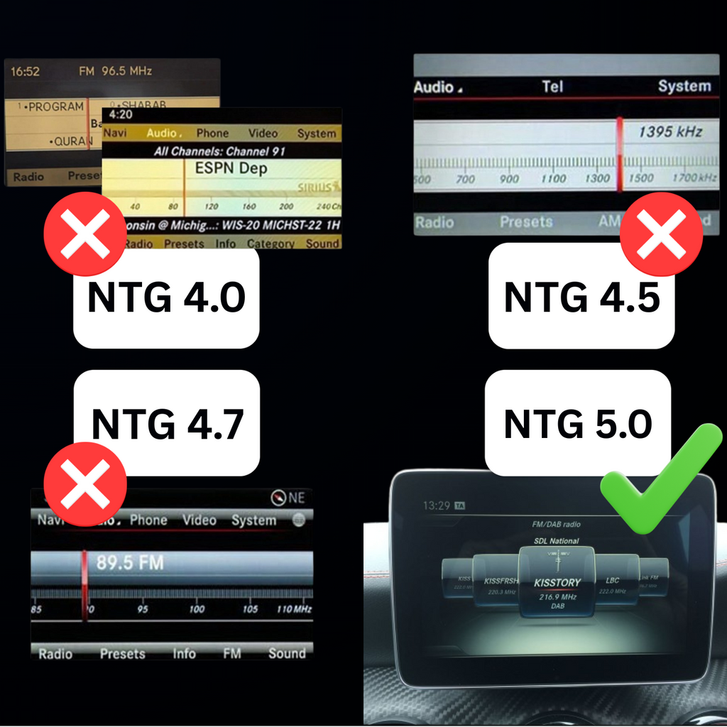 Mercedes-Benz Wireless Apple CarPlay & Android Auto module for NTG 5.0 system